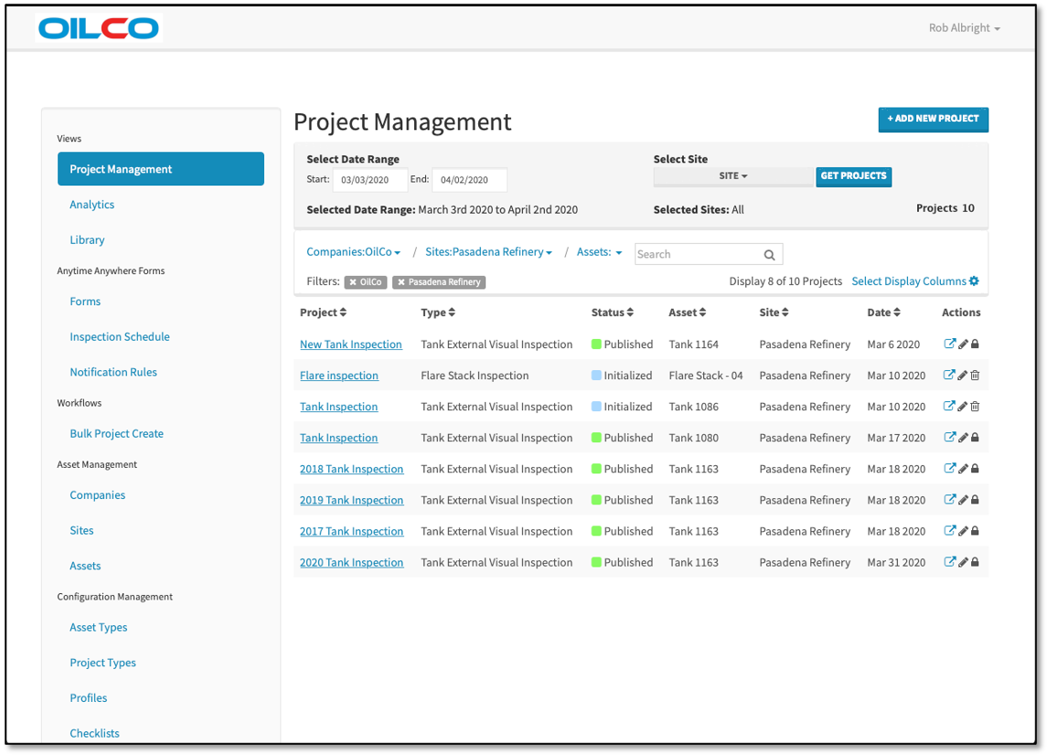 HUVR IDMS Software Project Management Data System