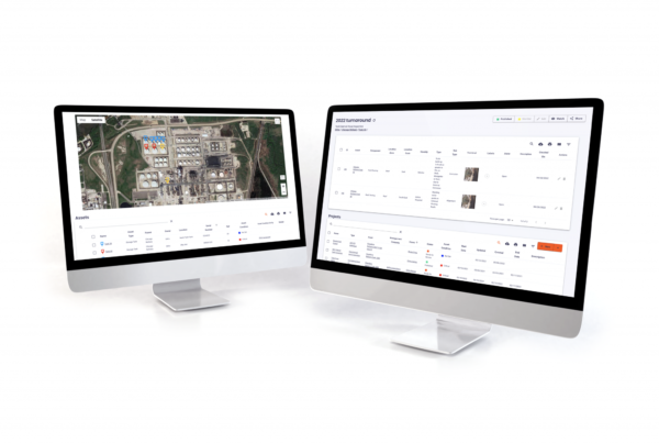HUVR displayed on two monitors