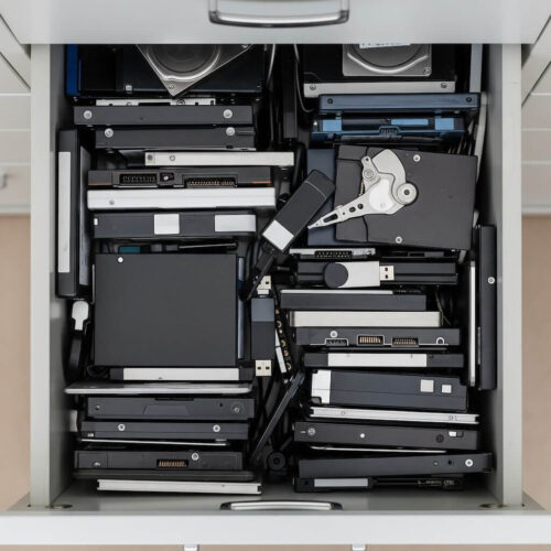 Cabinet full of hardrives